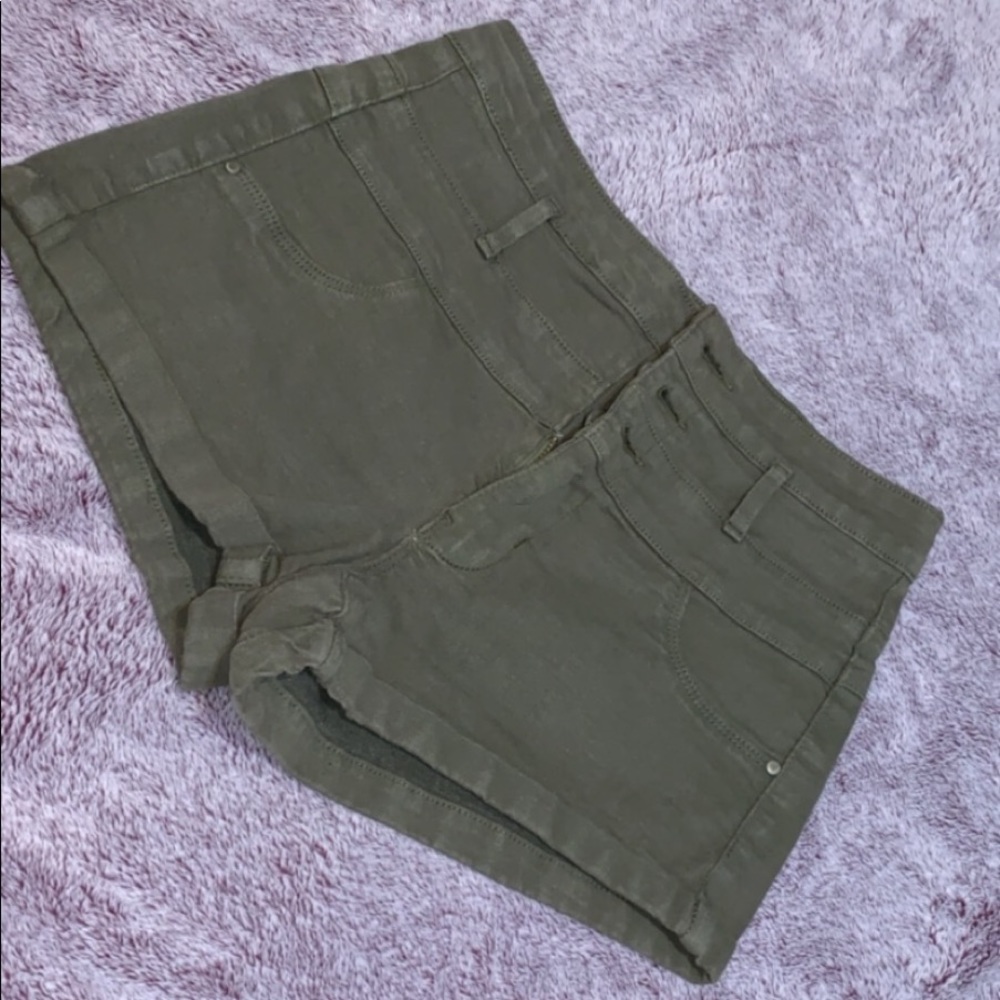 Green shorts